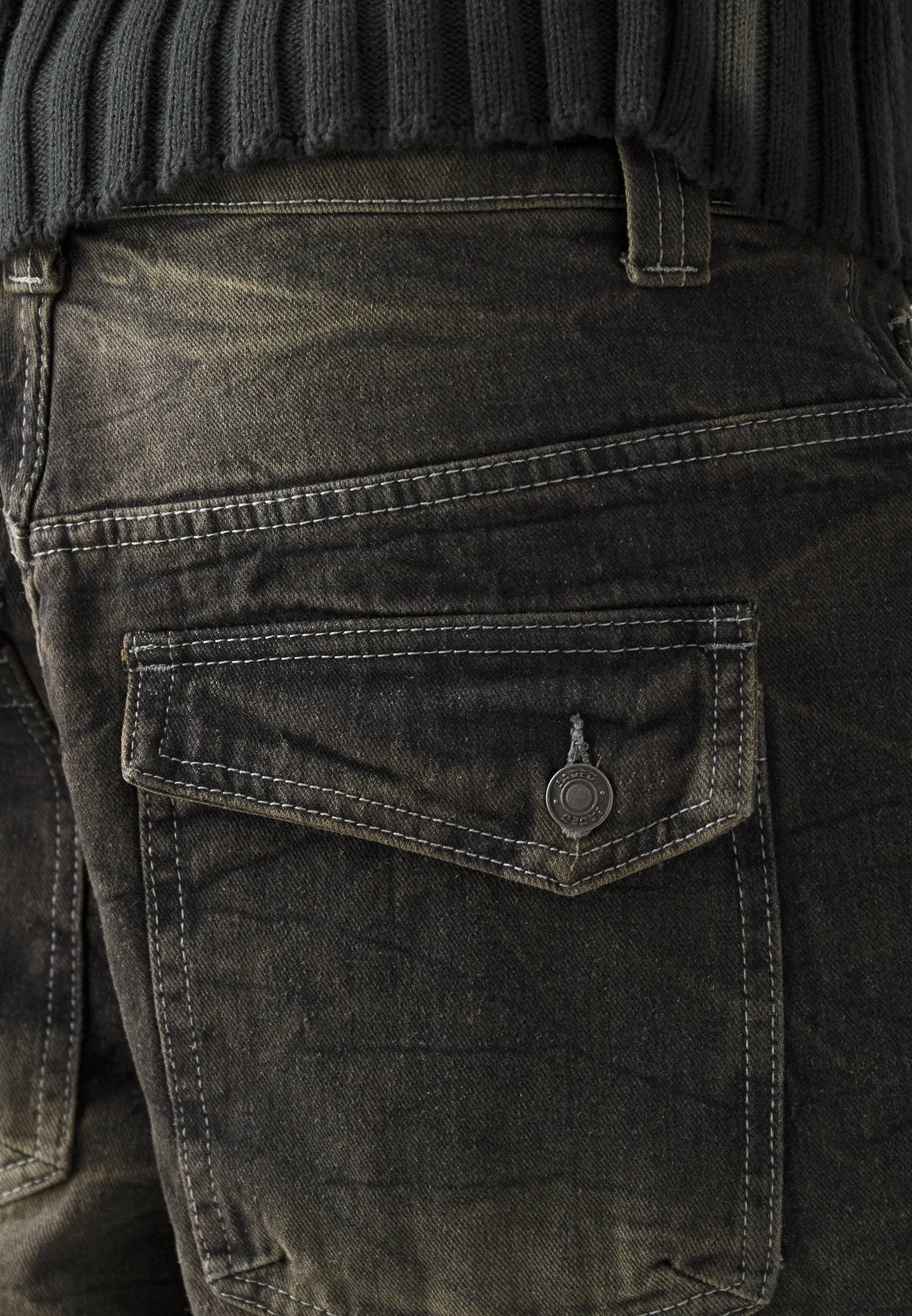 Jaded London WASHED RAZOR Straight leg jeans black