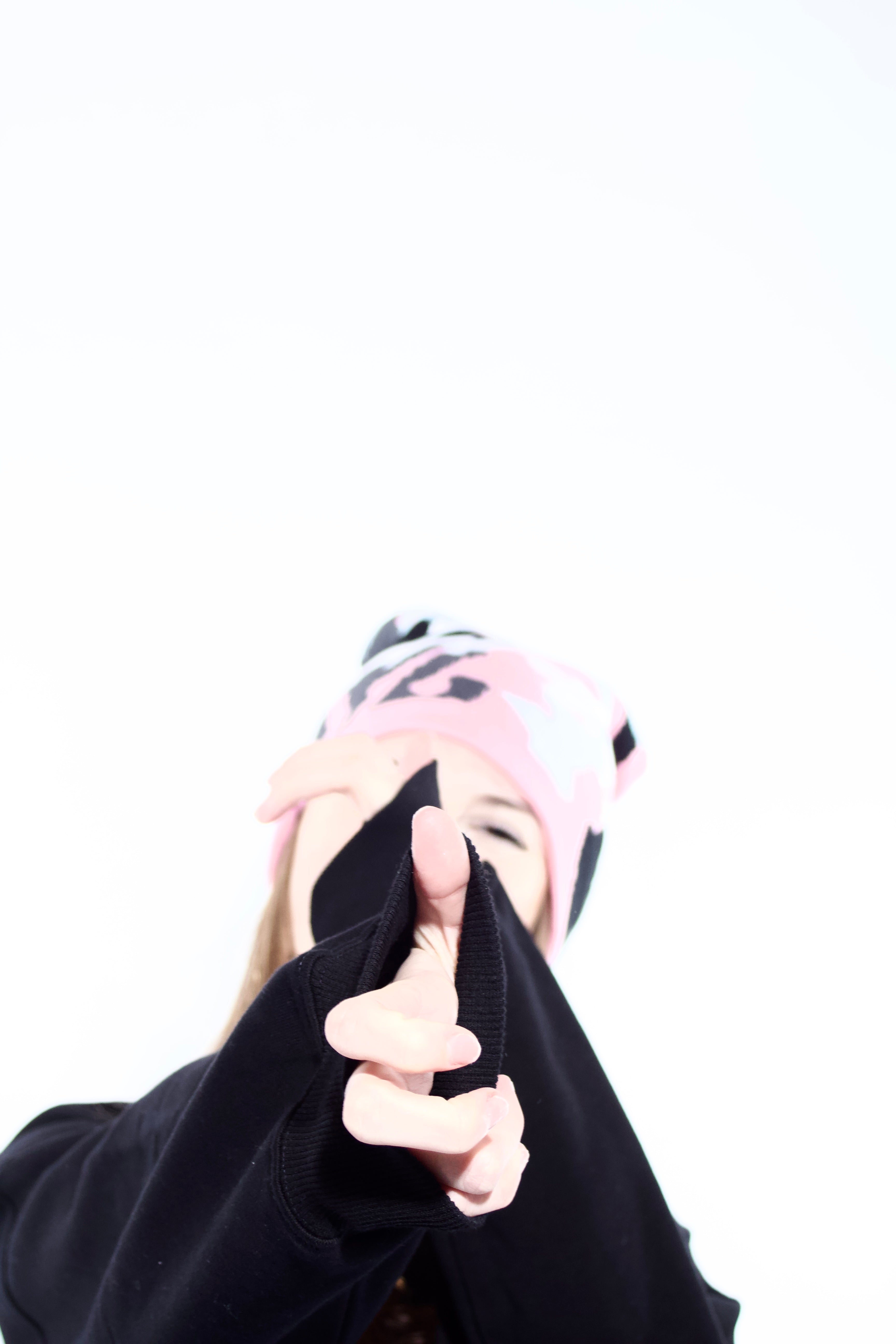 Corteiz Winter Hat Pink Camouflage