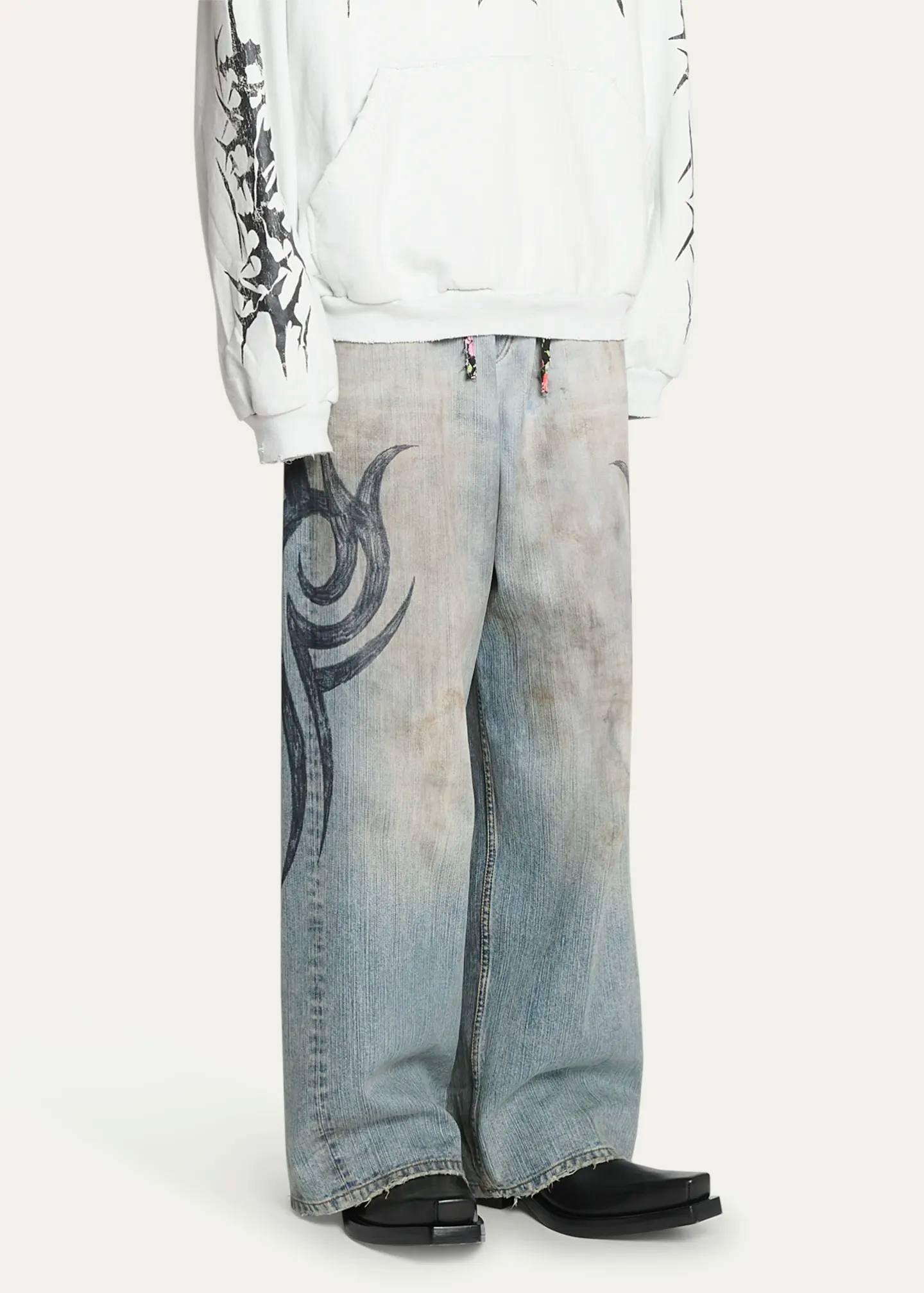 Balenciaga Tatto Baggy Jeans