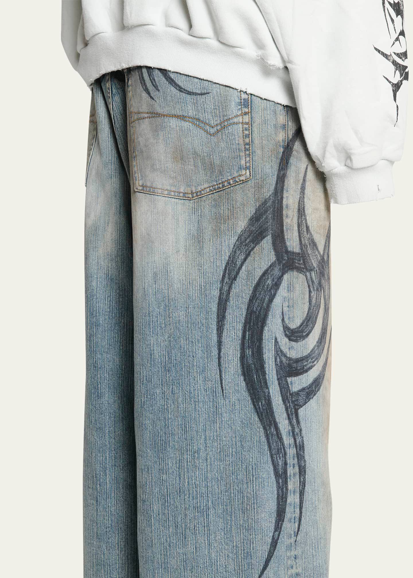 Balenciaga Tatto Baggy Jeans