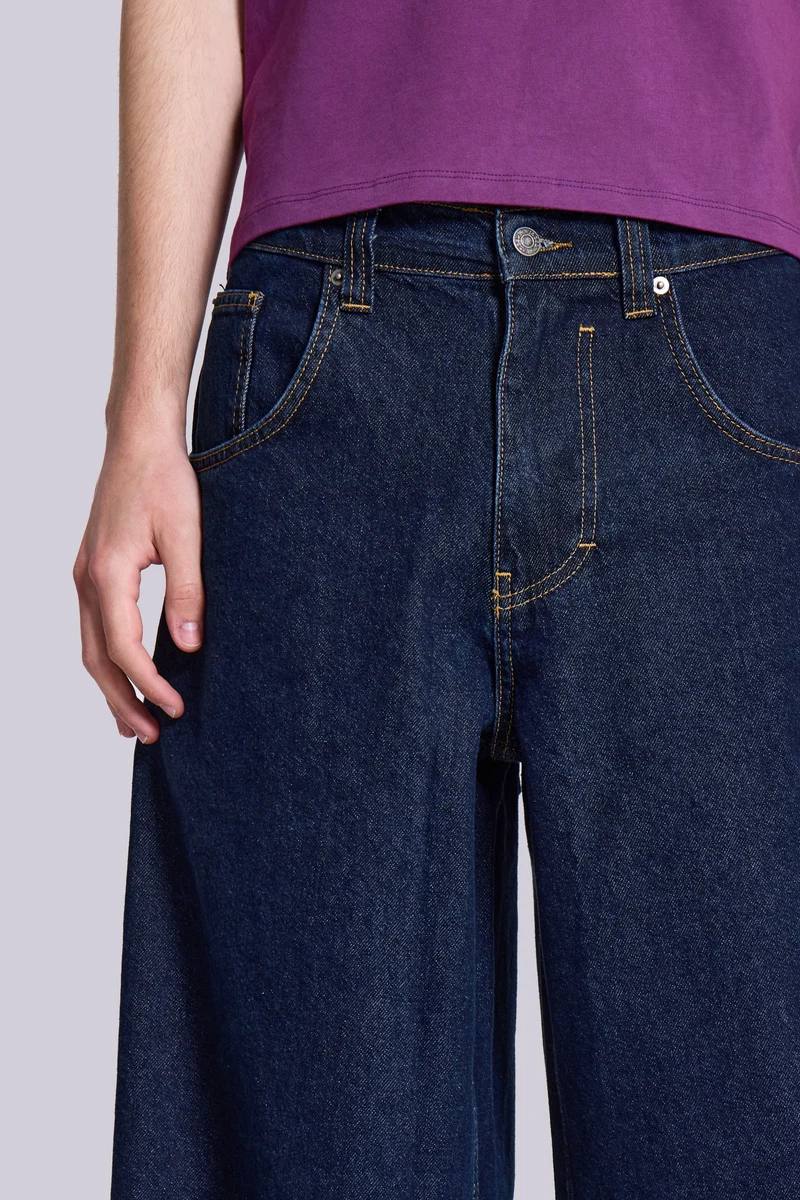 Jaded London Indigo Low Rise Colossus Baggy Jeans