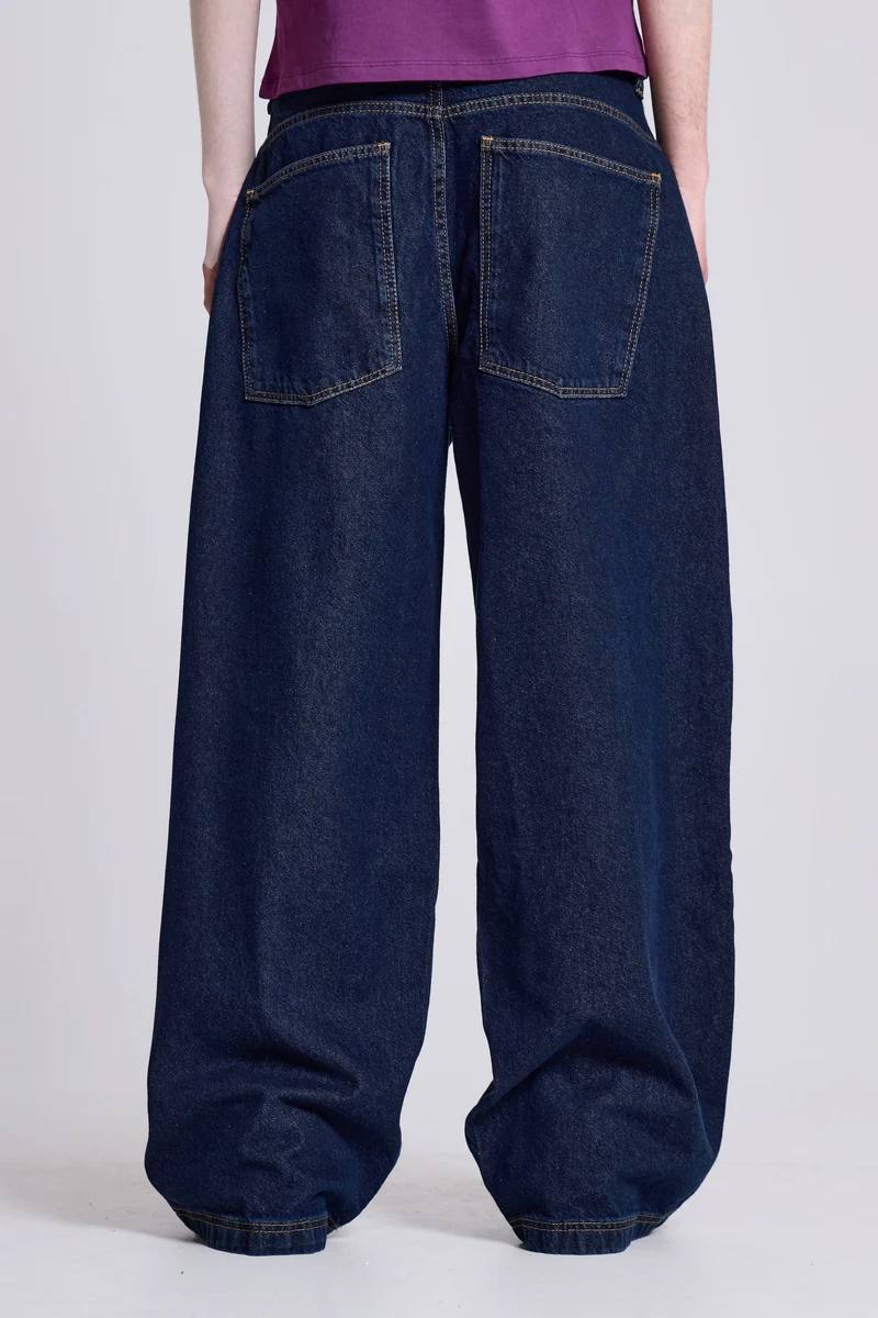 Jaded London Indigo Low Rise Colossus Baggy Jeans